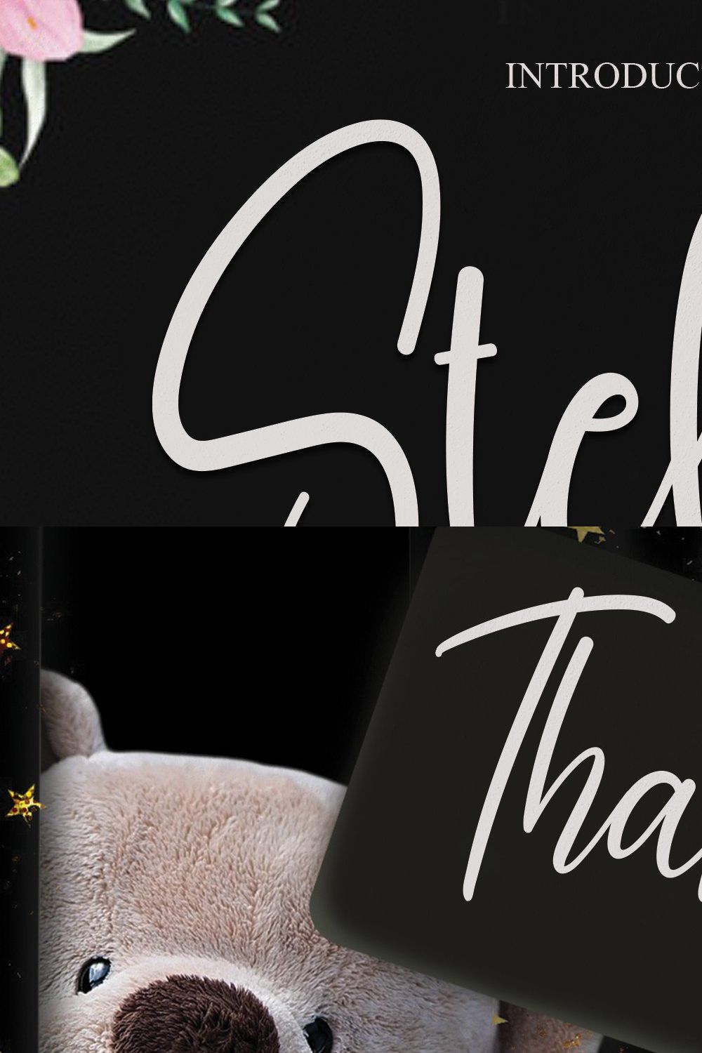 Stella | Script Font pinterest preview image.