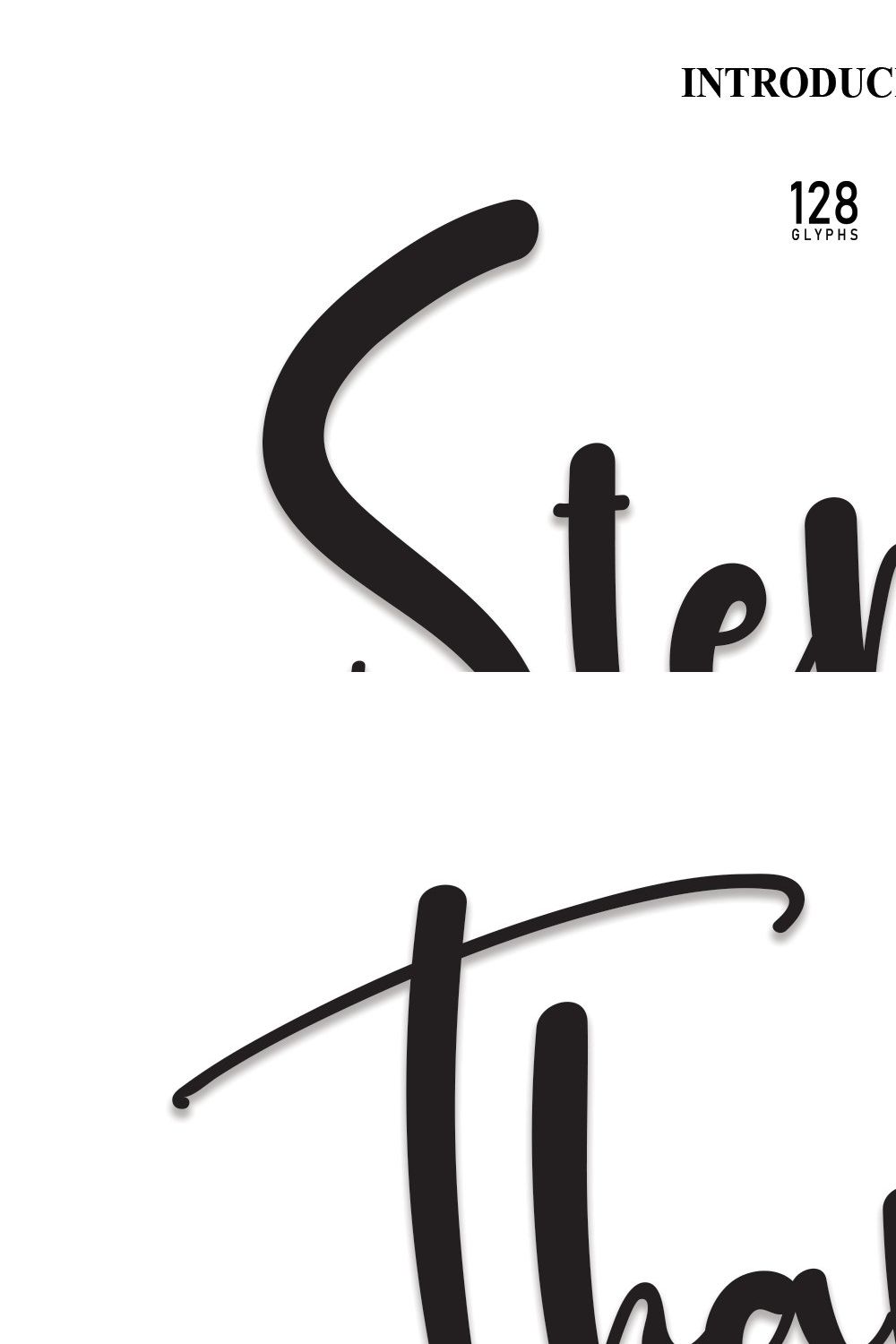 Stencil | Script Font pinterest preview image.