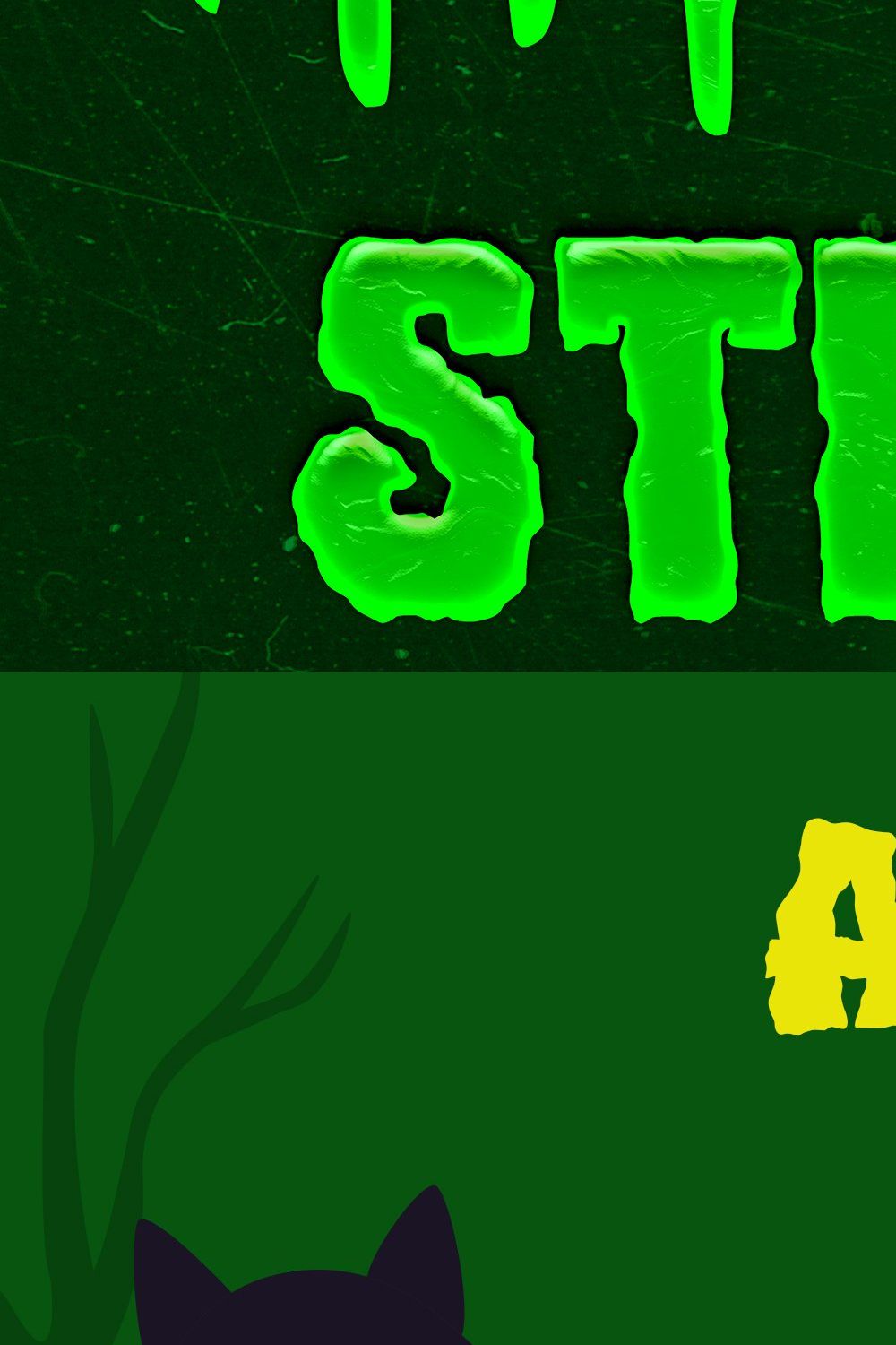 Stinky Slime - Halloween Font pinterest preview image.