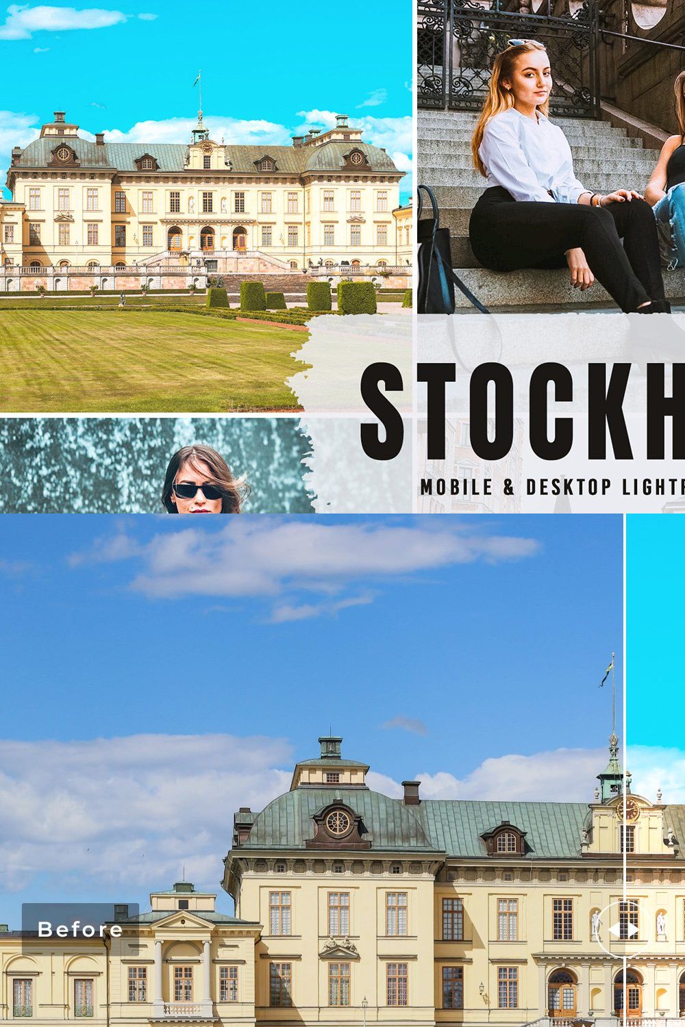 Stockholm Pro Lightroom Presets pinterest preview image.