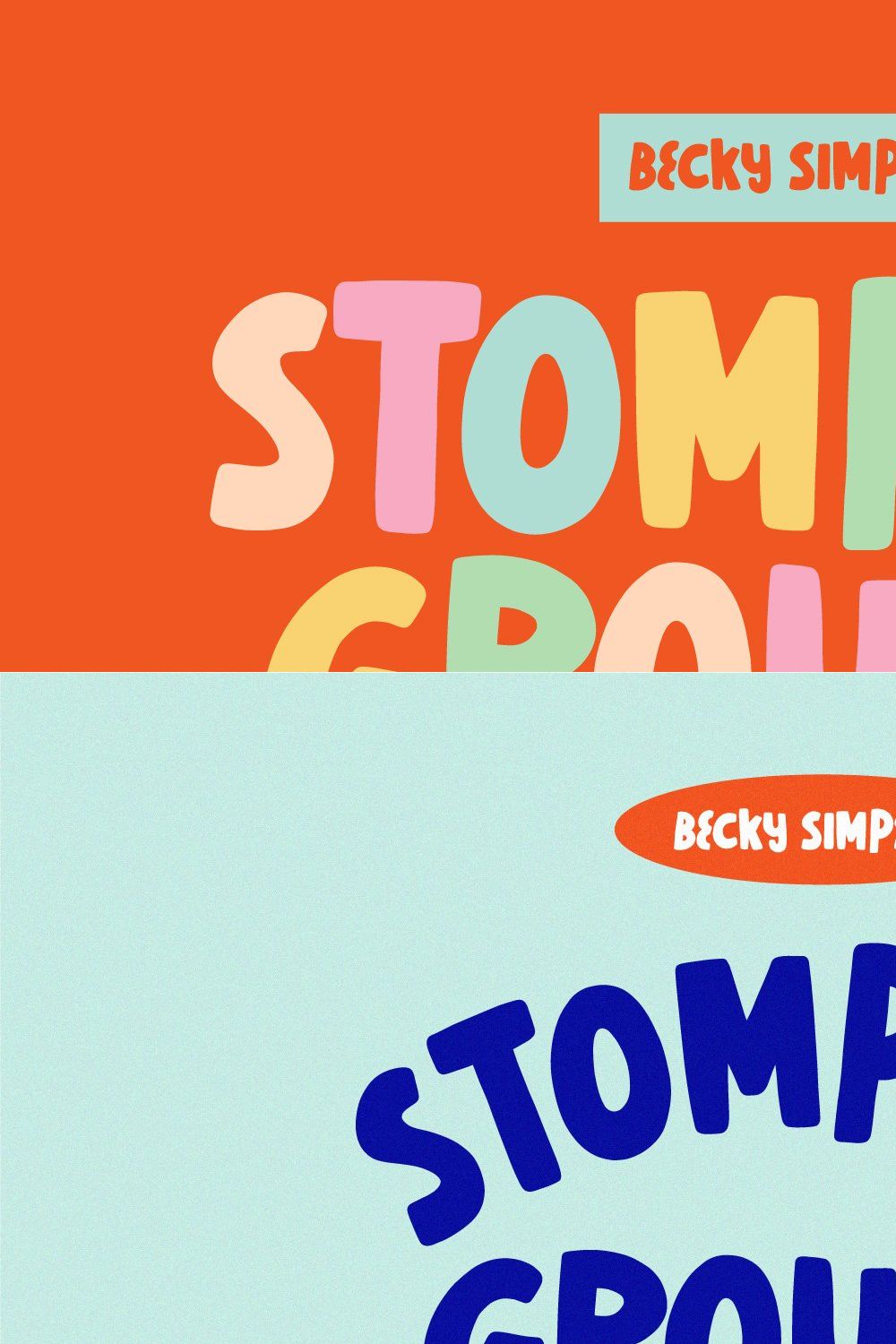 Stomping Grounds • Bubble Font pinterest preview image.