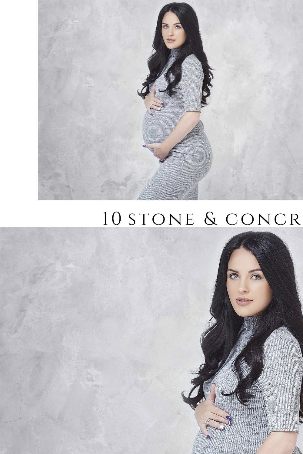 Stone and Concrete Textures Overlays pinterest preview image.