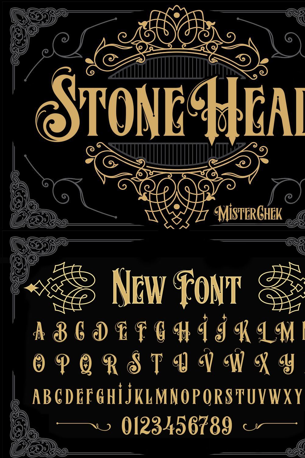 Stone Head pinterest preview image.