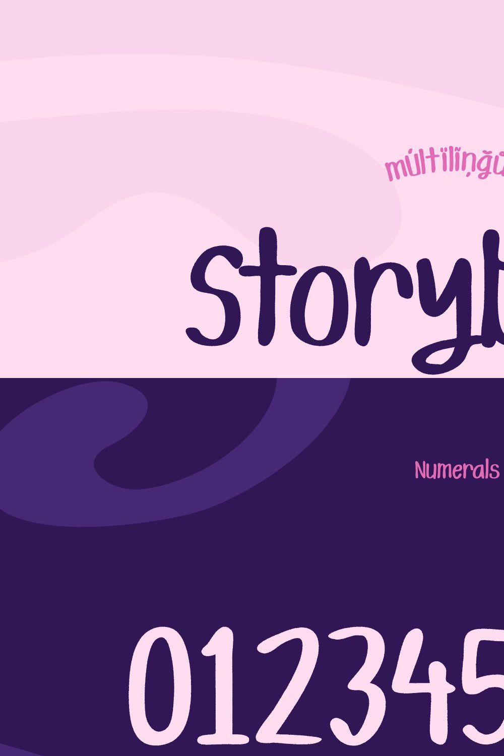 Storybook Handmade Font pinterest preview image.