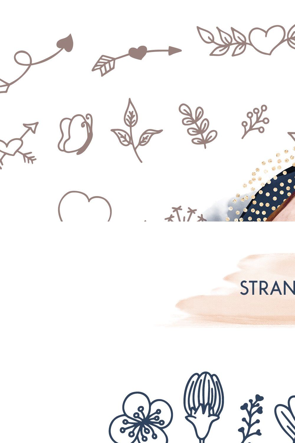 Strandja - Love Doodle Font pinterest preview image.