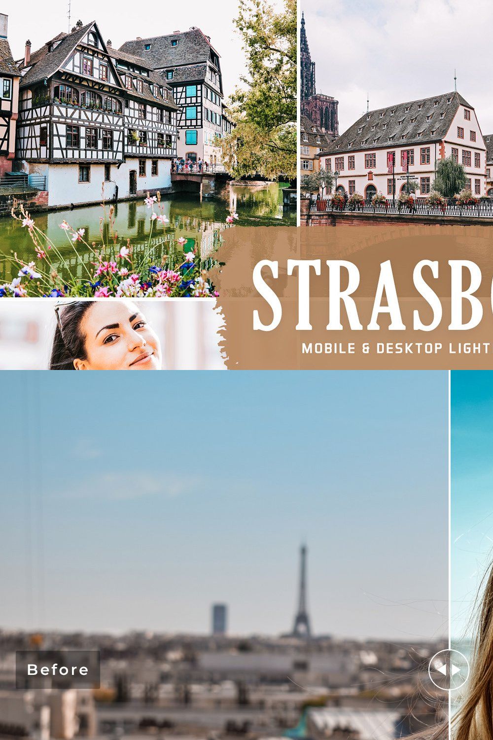 Strasbourg Pro Lightroom Presets pinterest preview image.