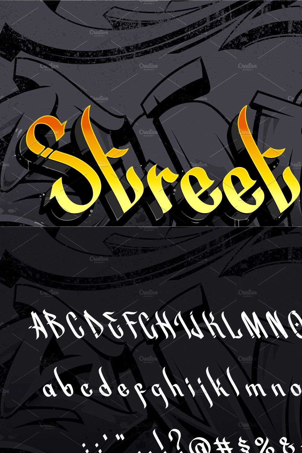Street Beat | Graffiti Font 20% OFF pinterest preview image.