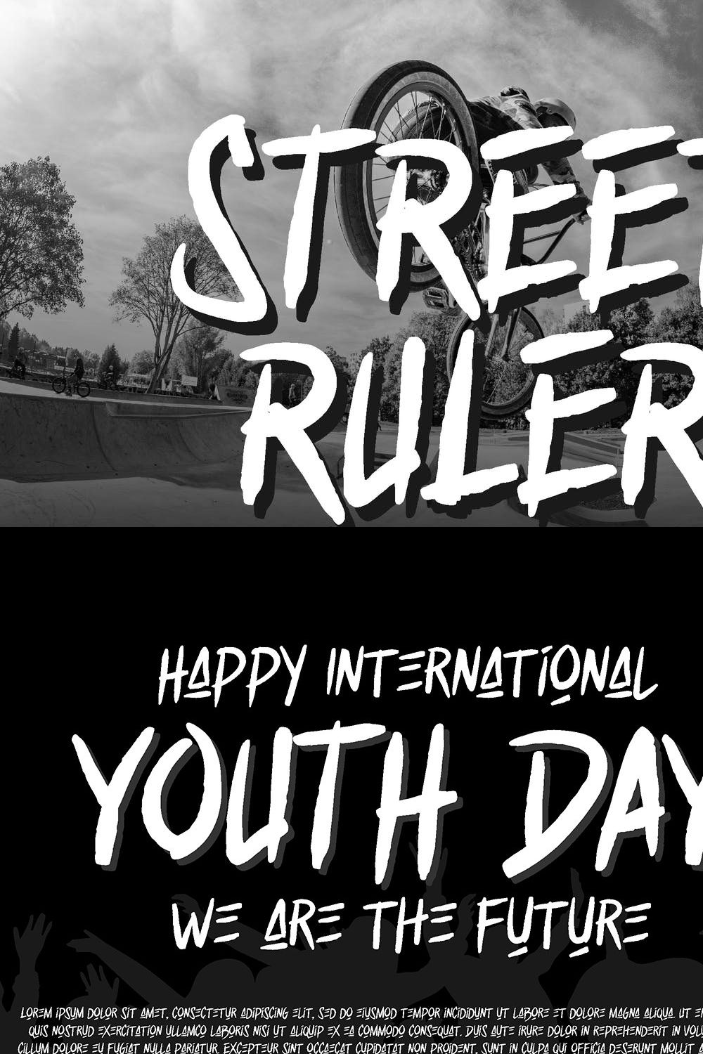 Street Ruler - Graffiti Font pinterest preview image.