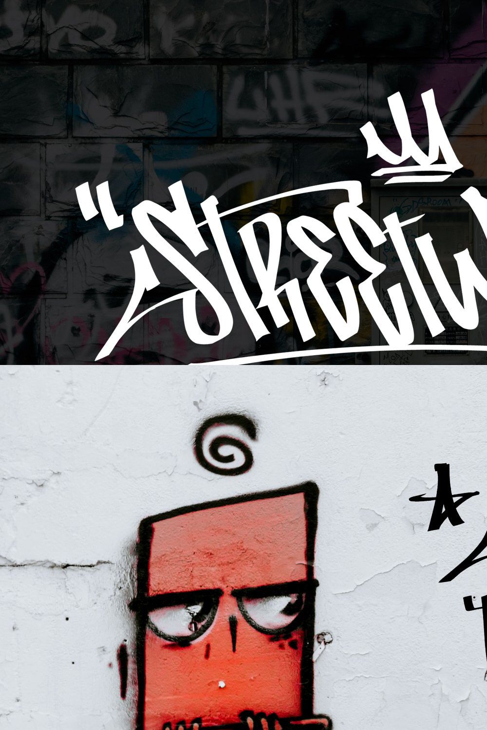Street Wars - Graffiti Fonts pinterest preview image.