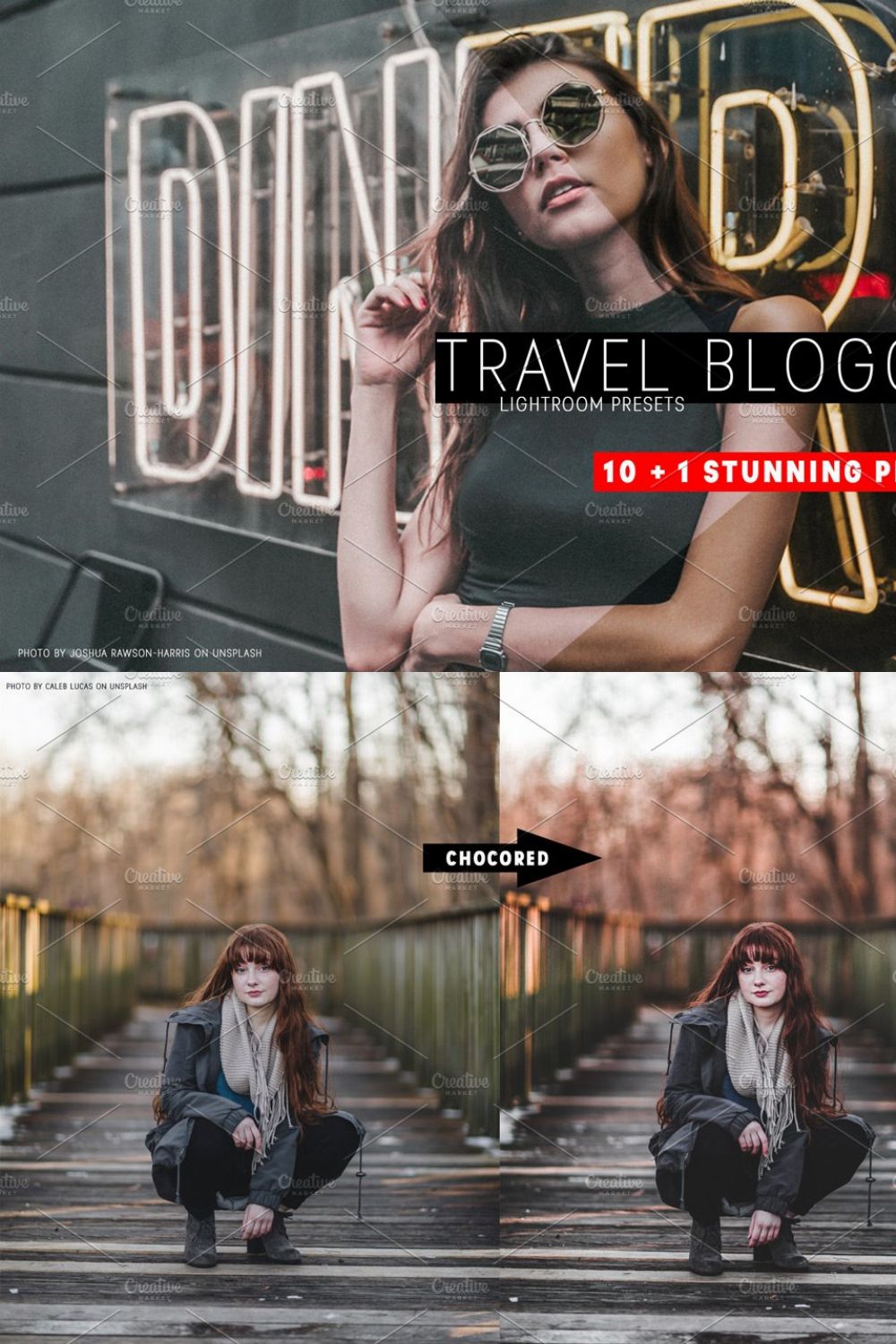 Stunning BLOGGER Lightroom Presets pinterest preview image.