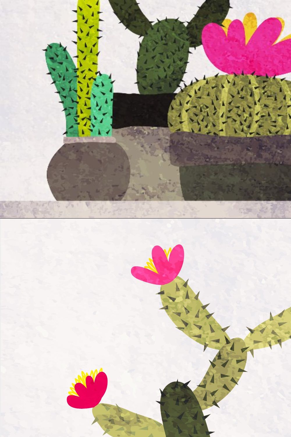 succulents and cactuses pinterest preview image.