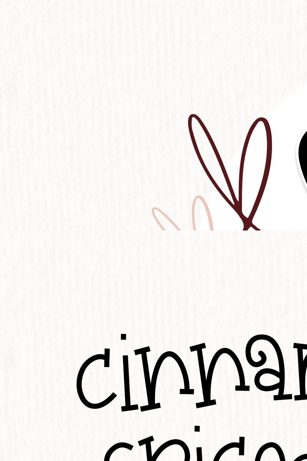 Sugar and Nutmeg - Handwritten Font pinterest preview image.