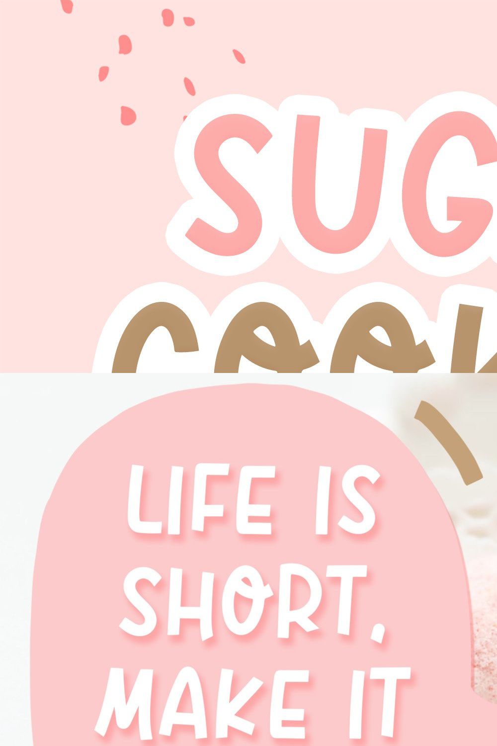 Sugar Cookies- Cute Handwritten Font pinterest preview image.