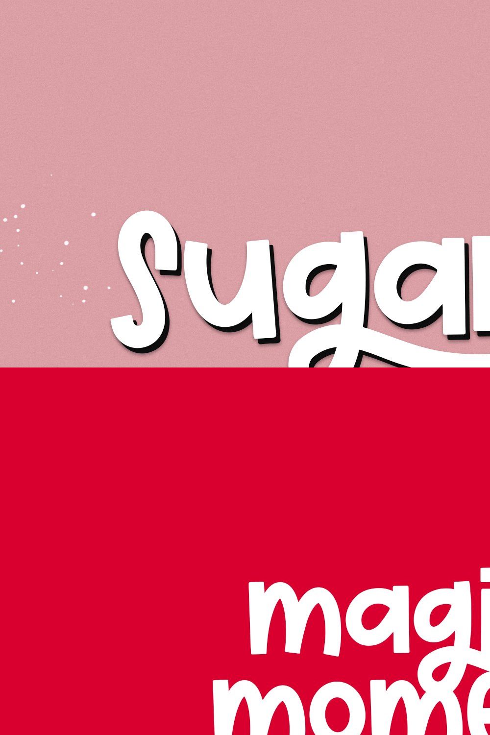Sugarpie | Cute & Chunky Font pinterest preview image.