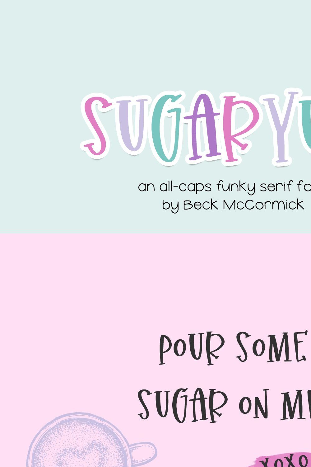 Sugaryum Serif Font pinterest preview image.