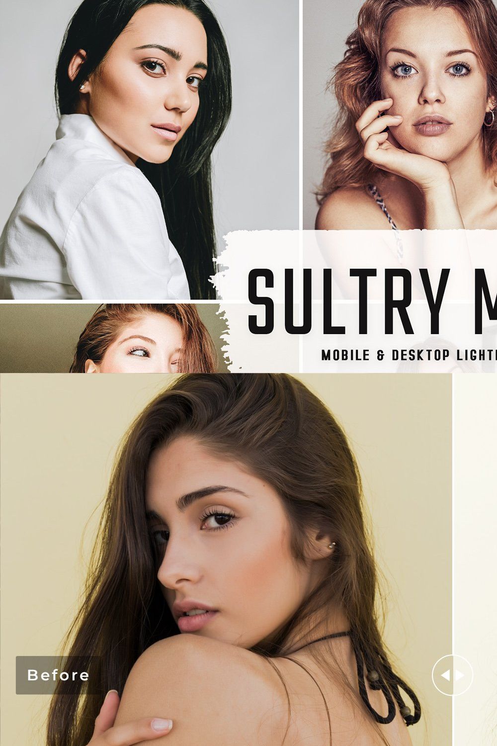 Sultry Mocha Pro Lightroom Presets pinterest preview image.