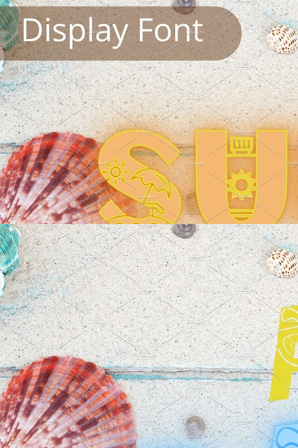 Summer Holiday party, SVG cut files pinterest preview image.