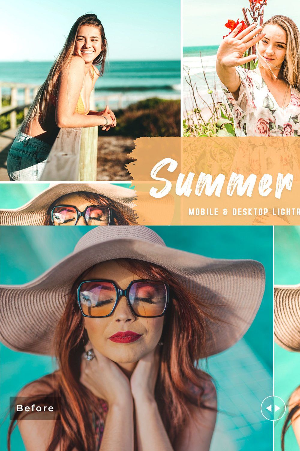 Summer Lime Pro Lightroom Presets pinterest preview image.