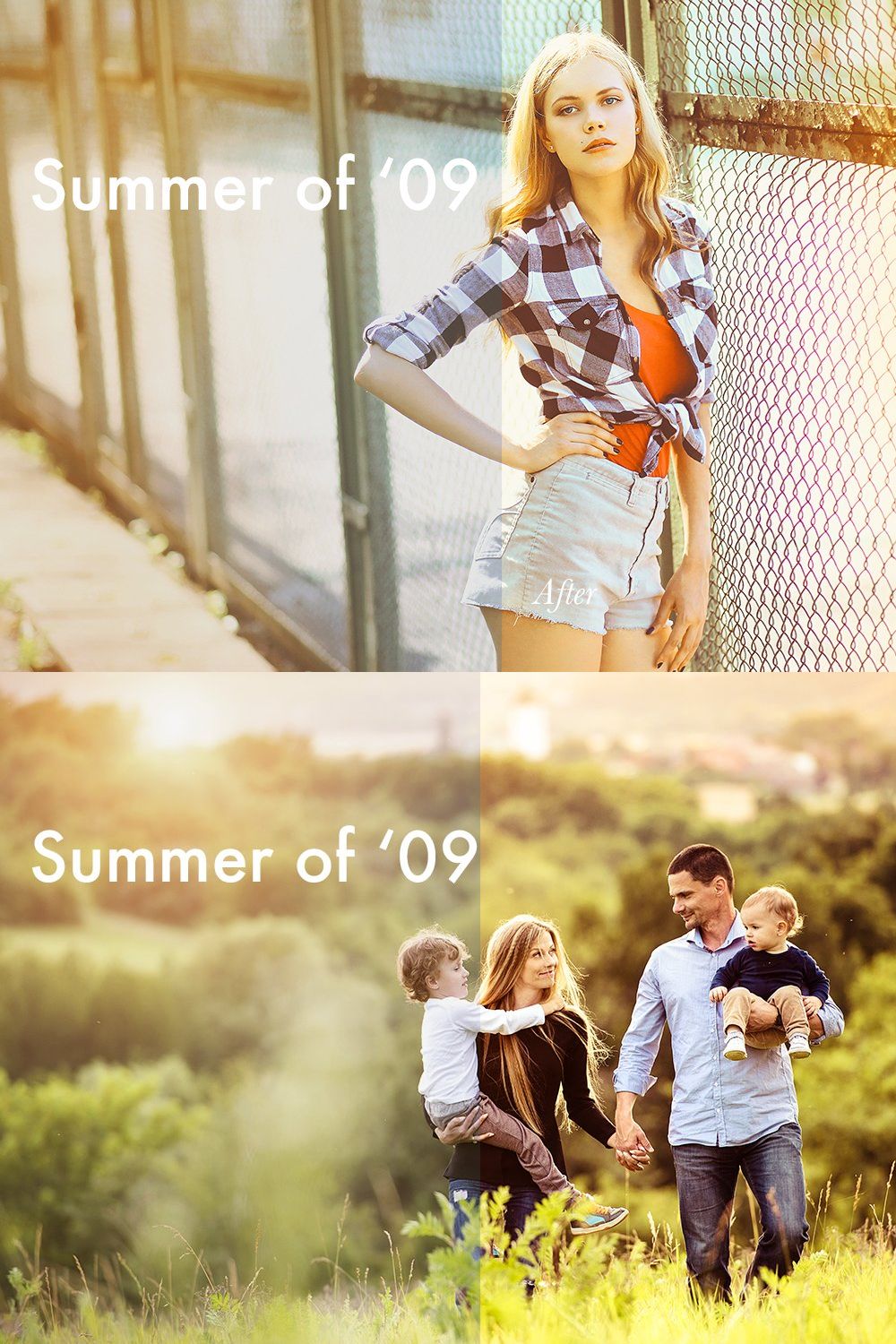 Summer of '09 - Lightroom Preset pinterest preview image.