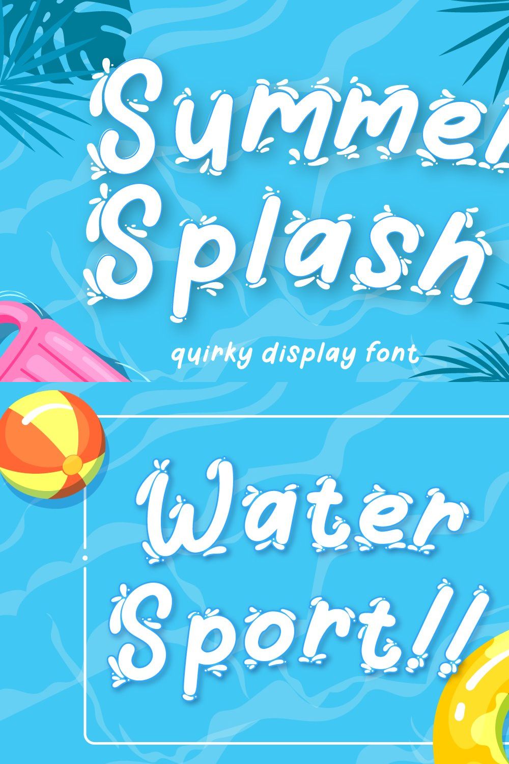 Summer Splash pinterest preview image.