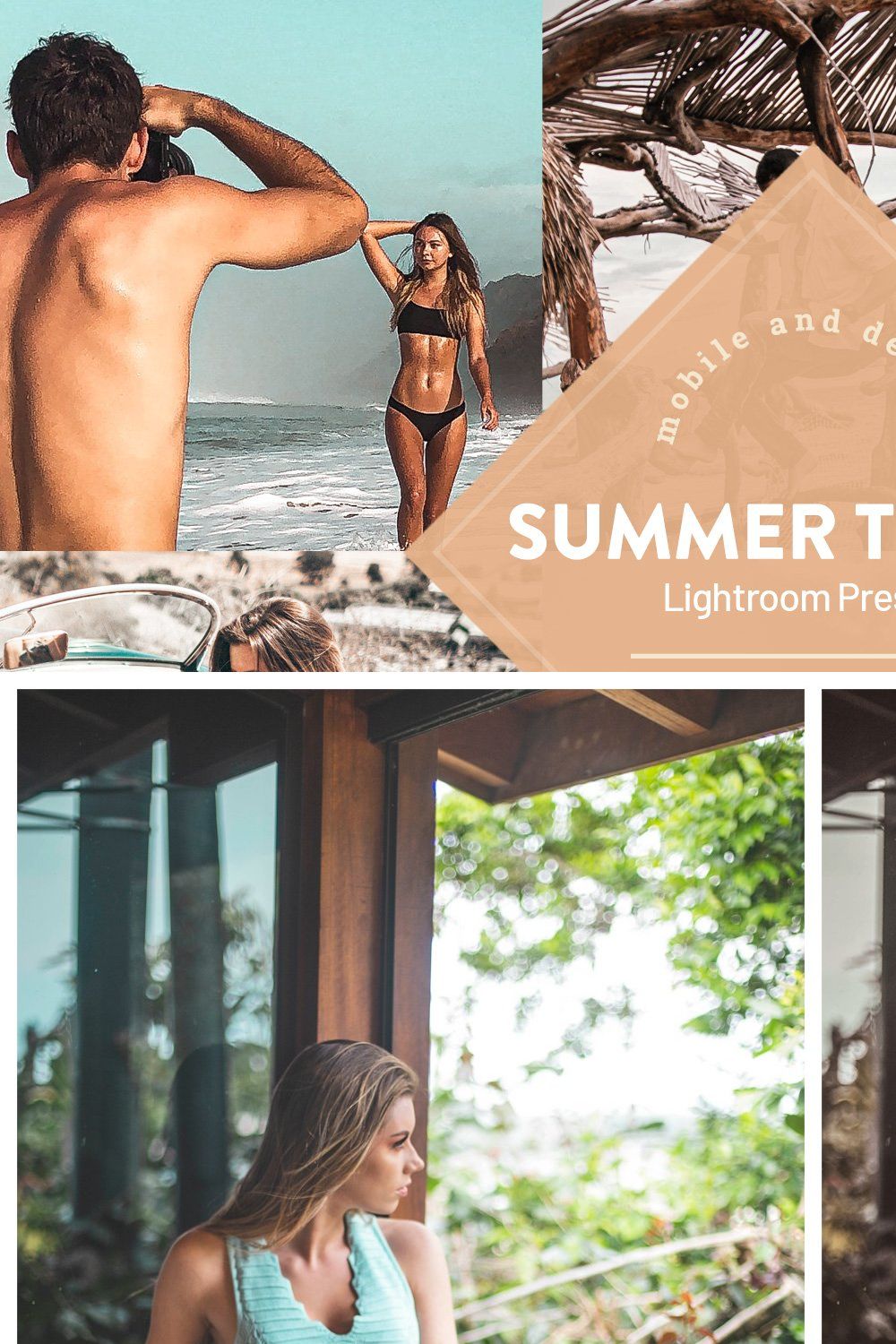 Summer Travel Lightroom Presets pinterest preview image.