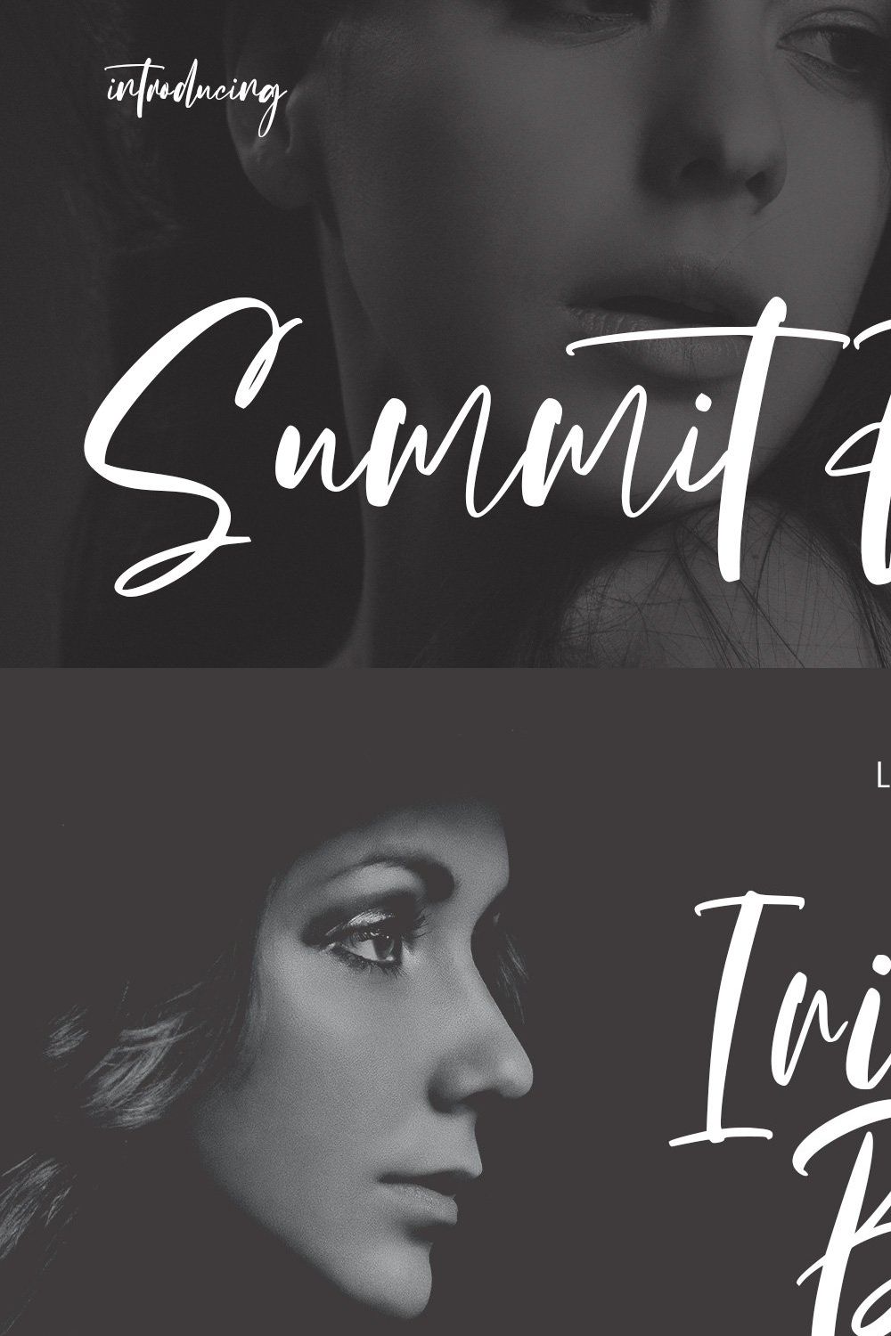 Summit Foxes Script Font pinterest preview image.