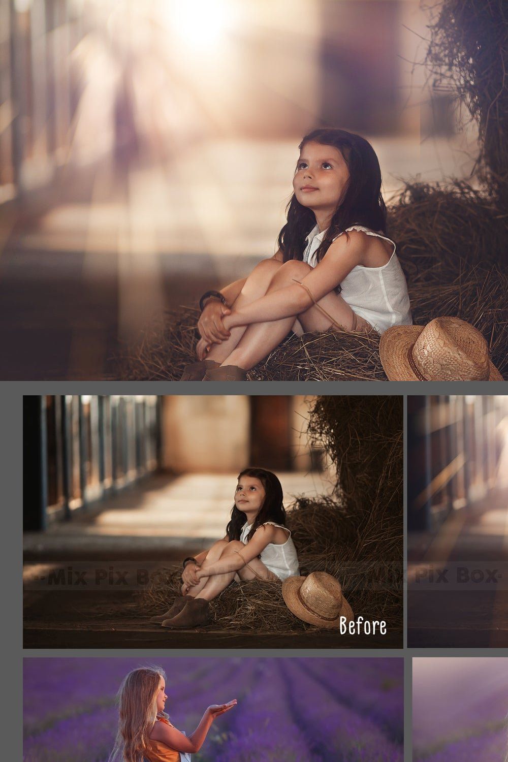 Sun Rays Photo Overlays pinterest preview image.