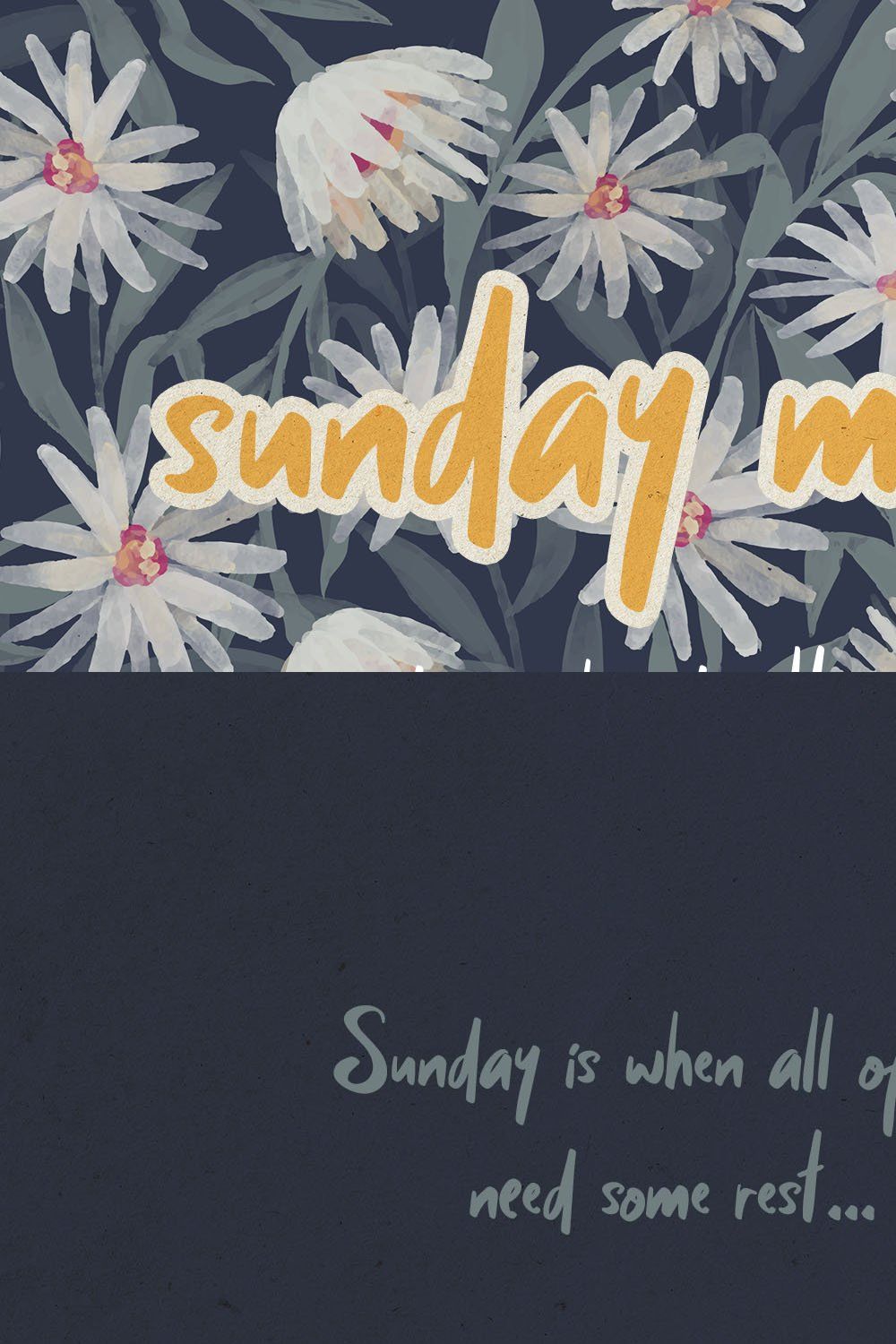 Sunday Mood pinterest preview image.