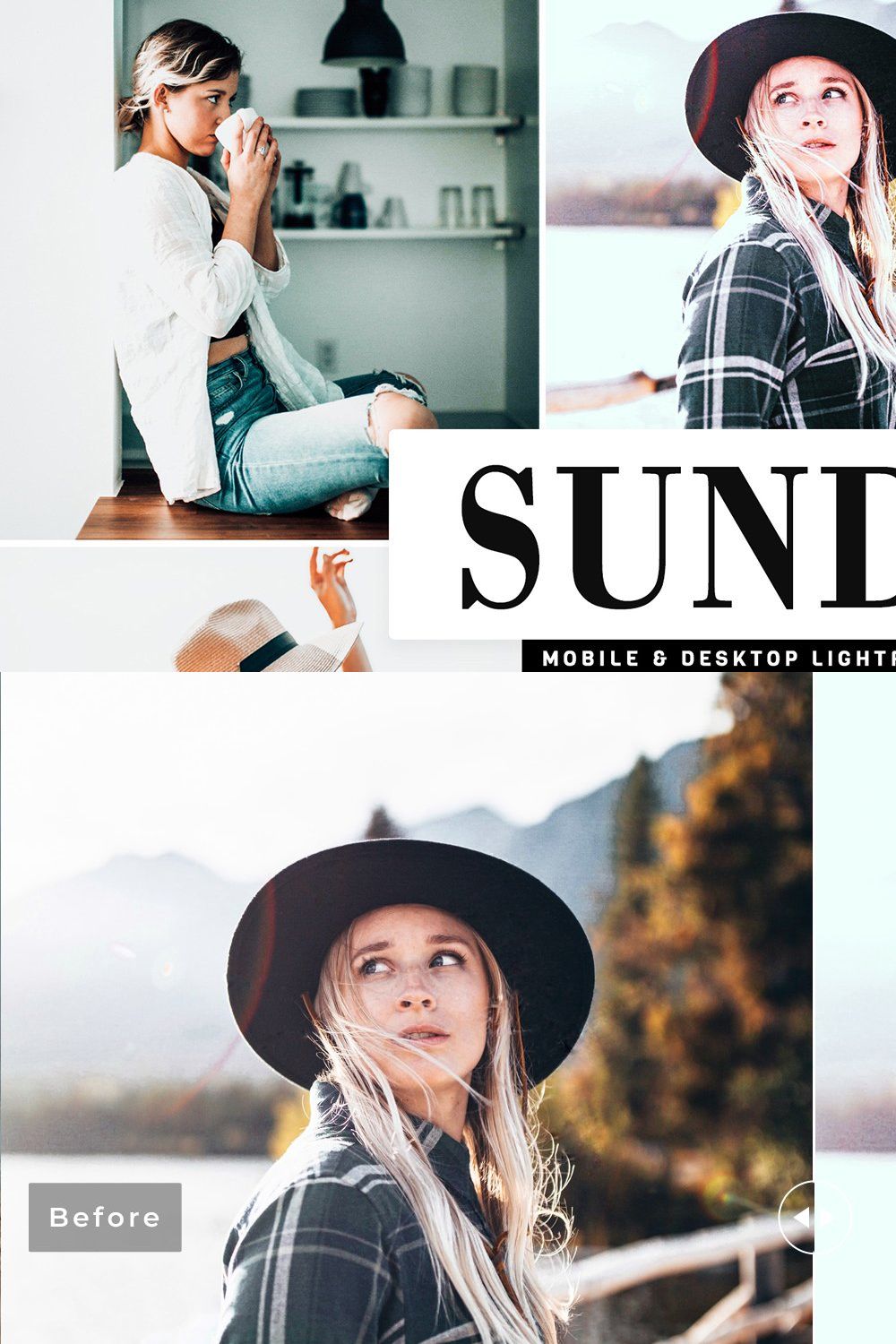 Sunday Pro Lightroom Presets pinterest preview image.