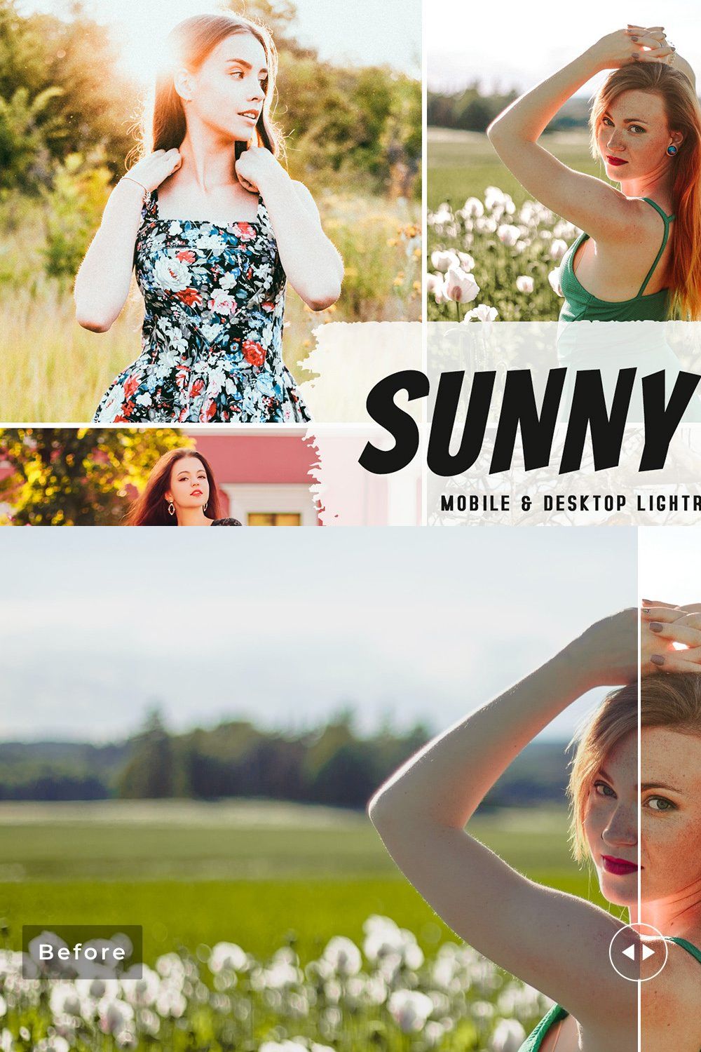 Sunny Day Pro Lightroom Presets pinterest preview image.