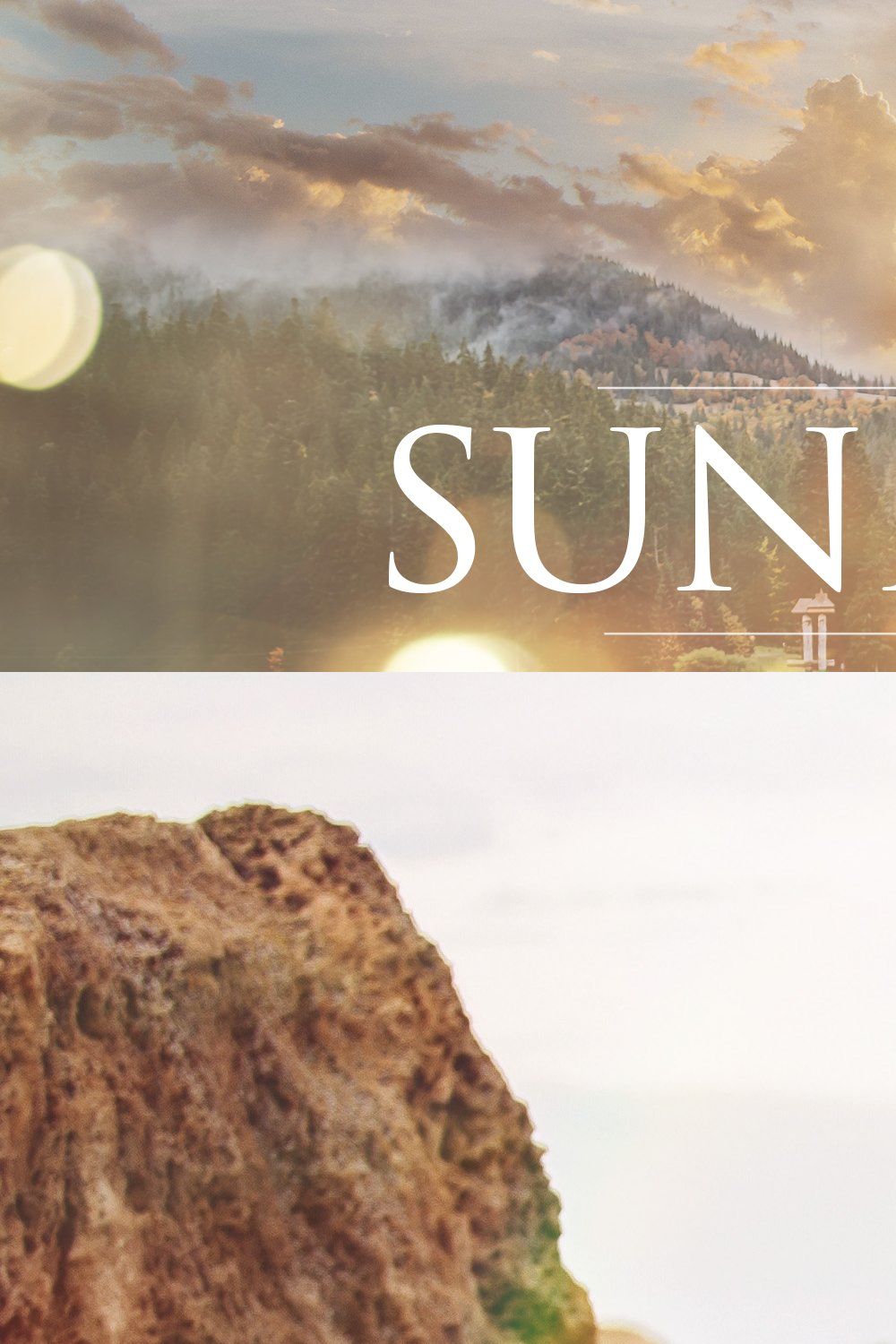 Sunny Days Sun Flare Overlays pinterest preview image.