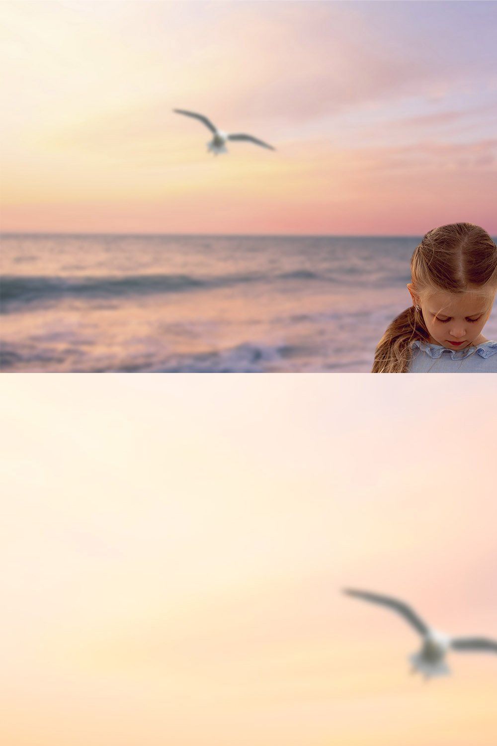 Sunset Beach Digital Backdrop pinterest preview image.