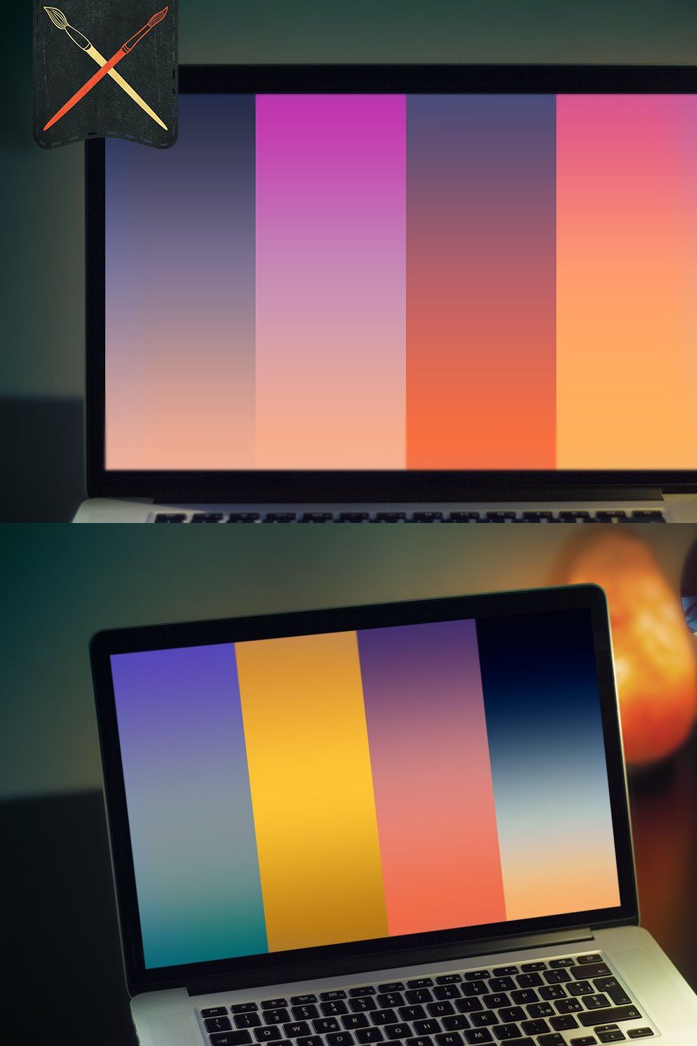 Sunsets&Sunrises Gradients pinterest preview image.