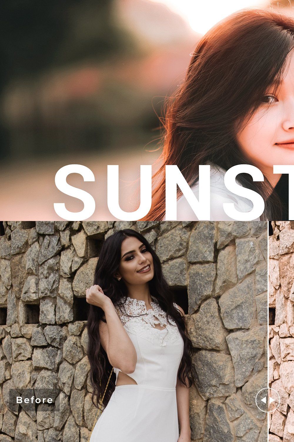 Sunstone Pro Lightroom Presets pinterest preview image.