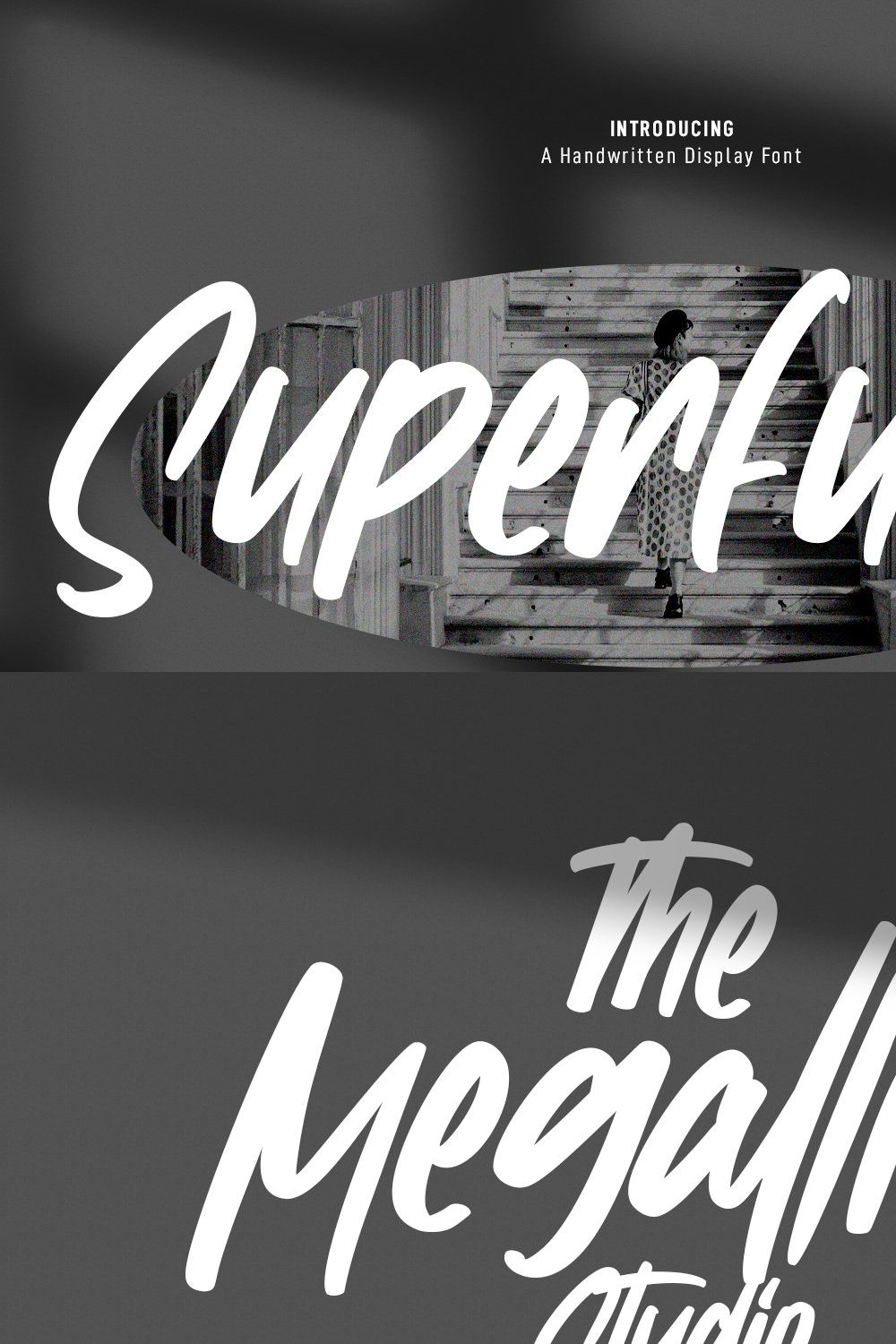 Superfurry Handwritten Display Font pinterest preview image.