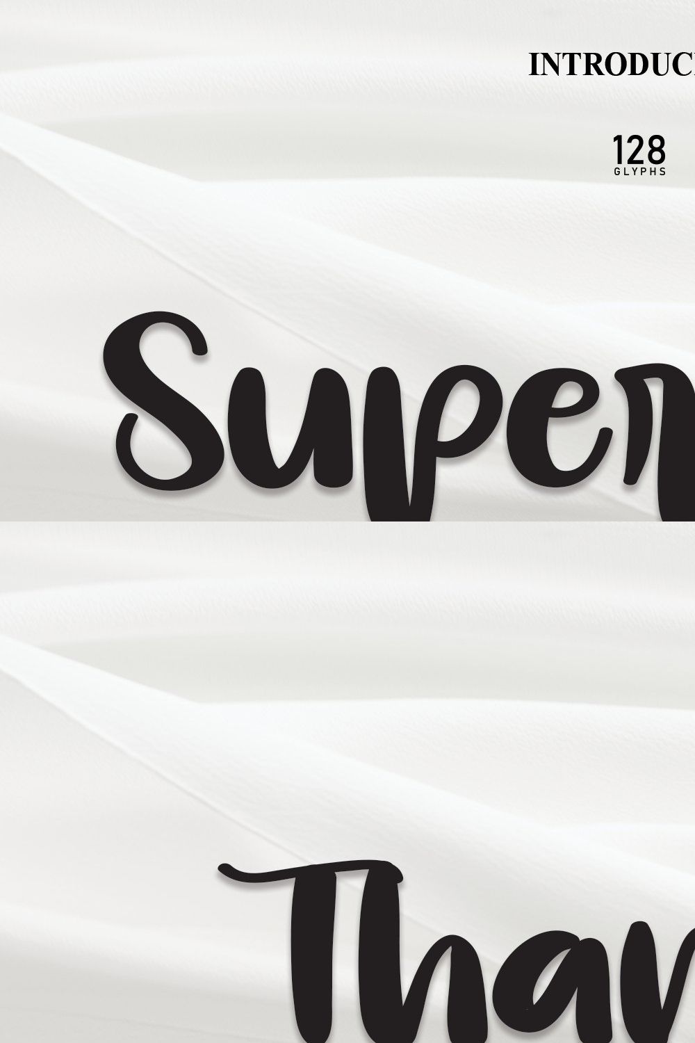 Superhero | Script Font pinterest preview image.