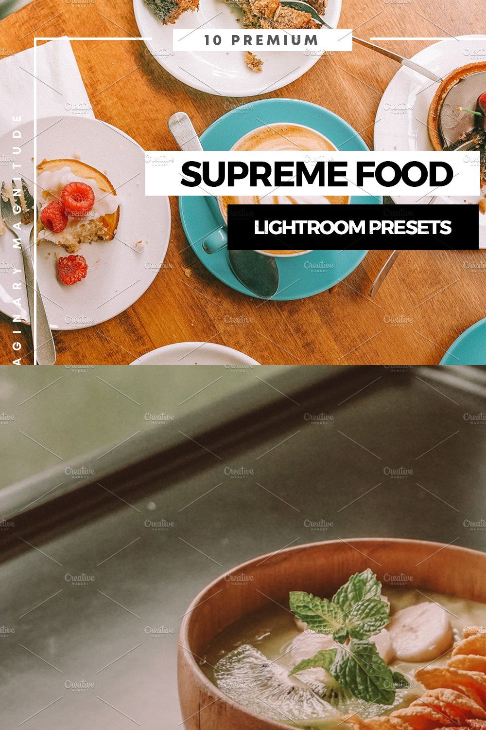 Supreme Food Lightroom Presets pinterest preview image.