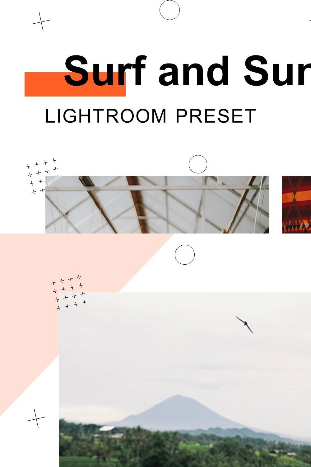 Surf and Suntan - Lightroom Presets pinterest preview image.