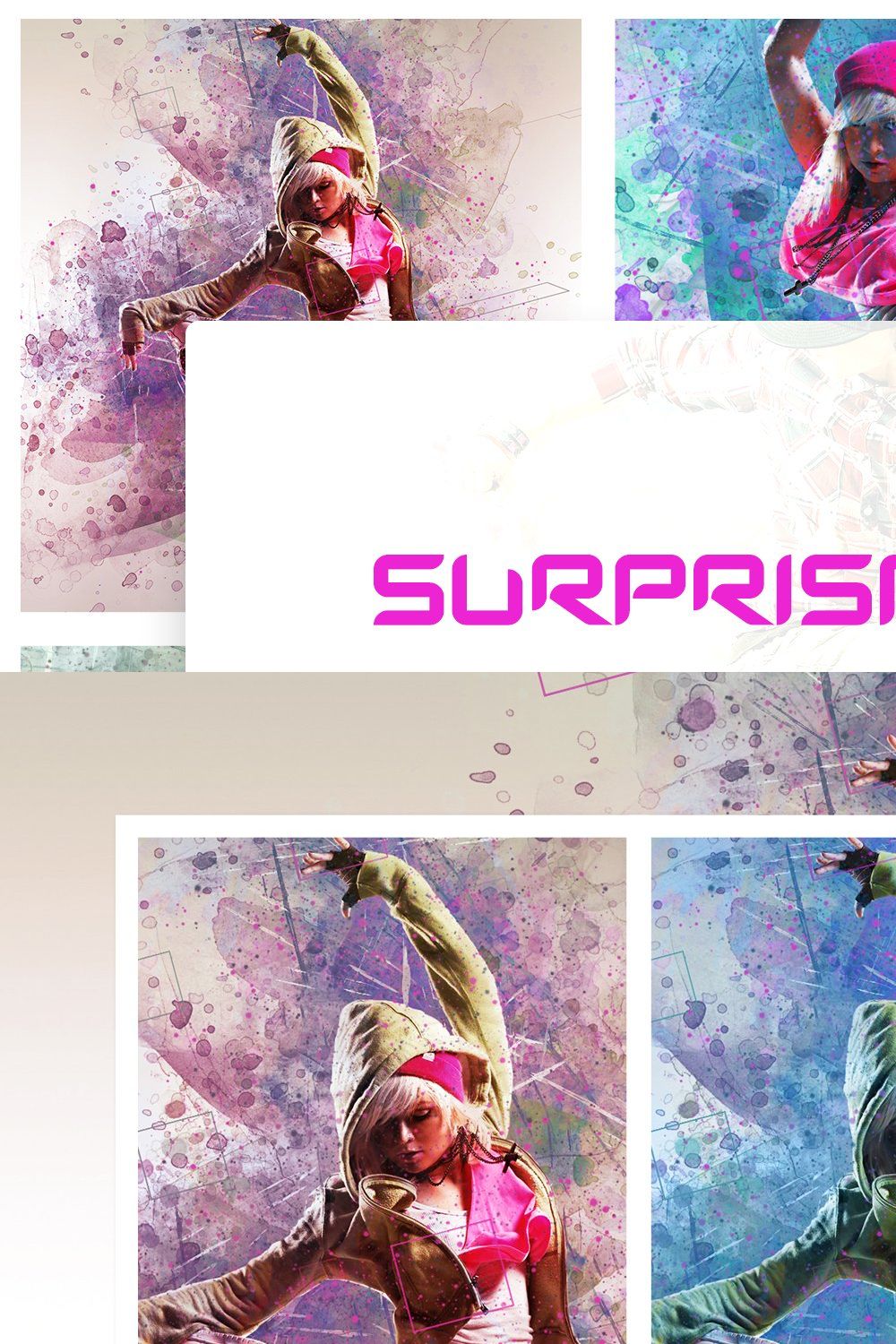 Surprise Action pinterest preview image.