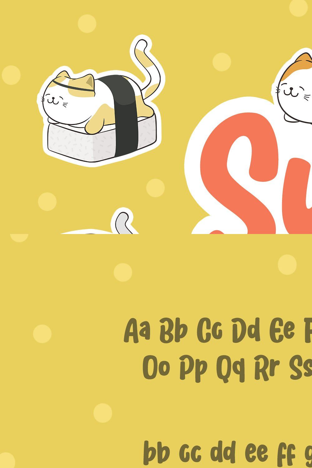 Sushi Cat pinterest preview image.