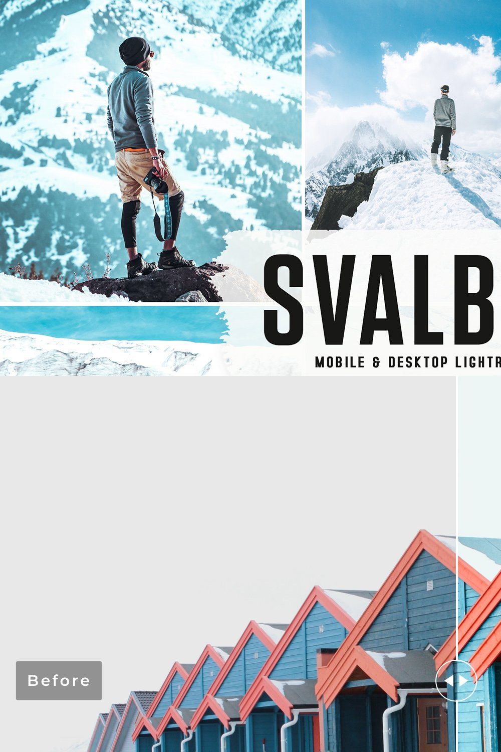 Svalbard Pro Lightroom Presets pinterest preview image.