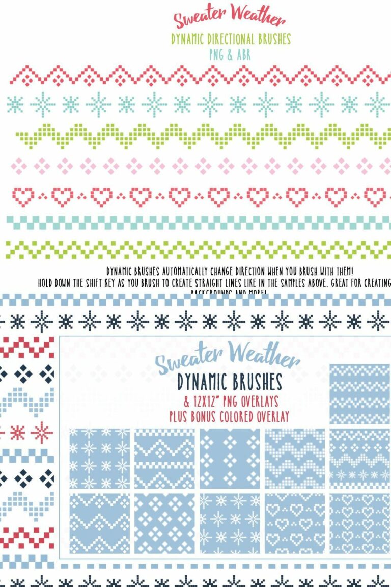 Sweater Dynamic Brushes & Overlays MasterBundles