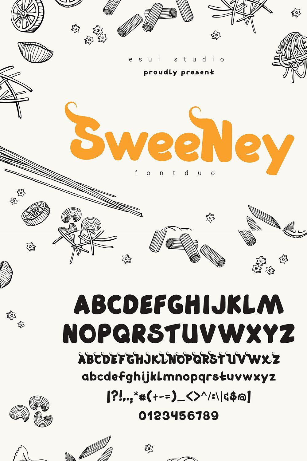 Sweeney Font pinterest preview image.