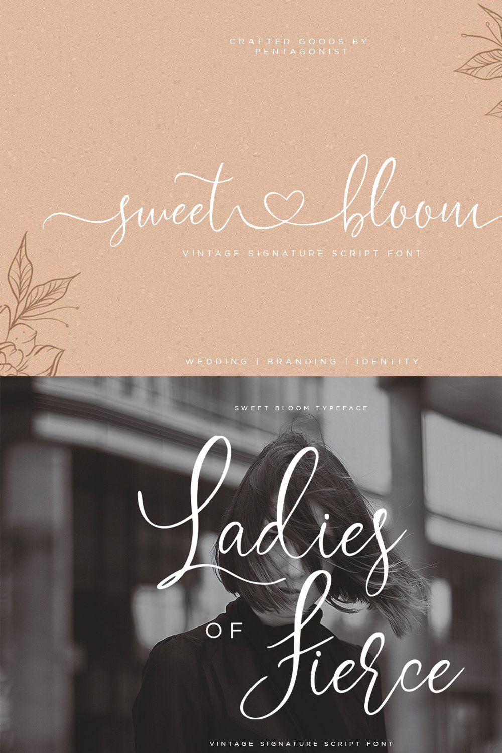 Sweet Bloom | Lovely Script pinterest preview image.