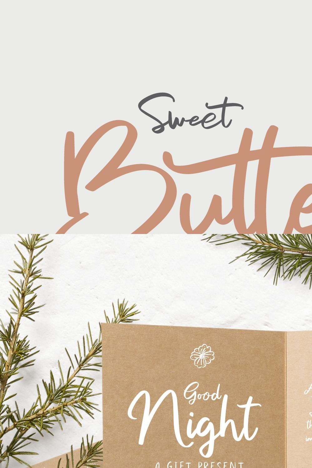 Sweet Buttermilk - Font Duo + Bonus pinterest preview image.