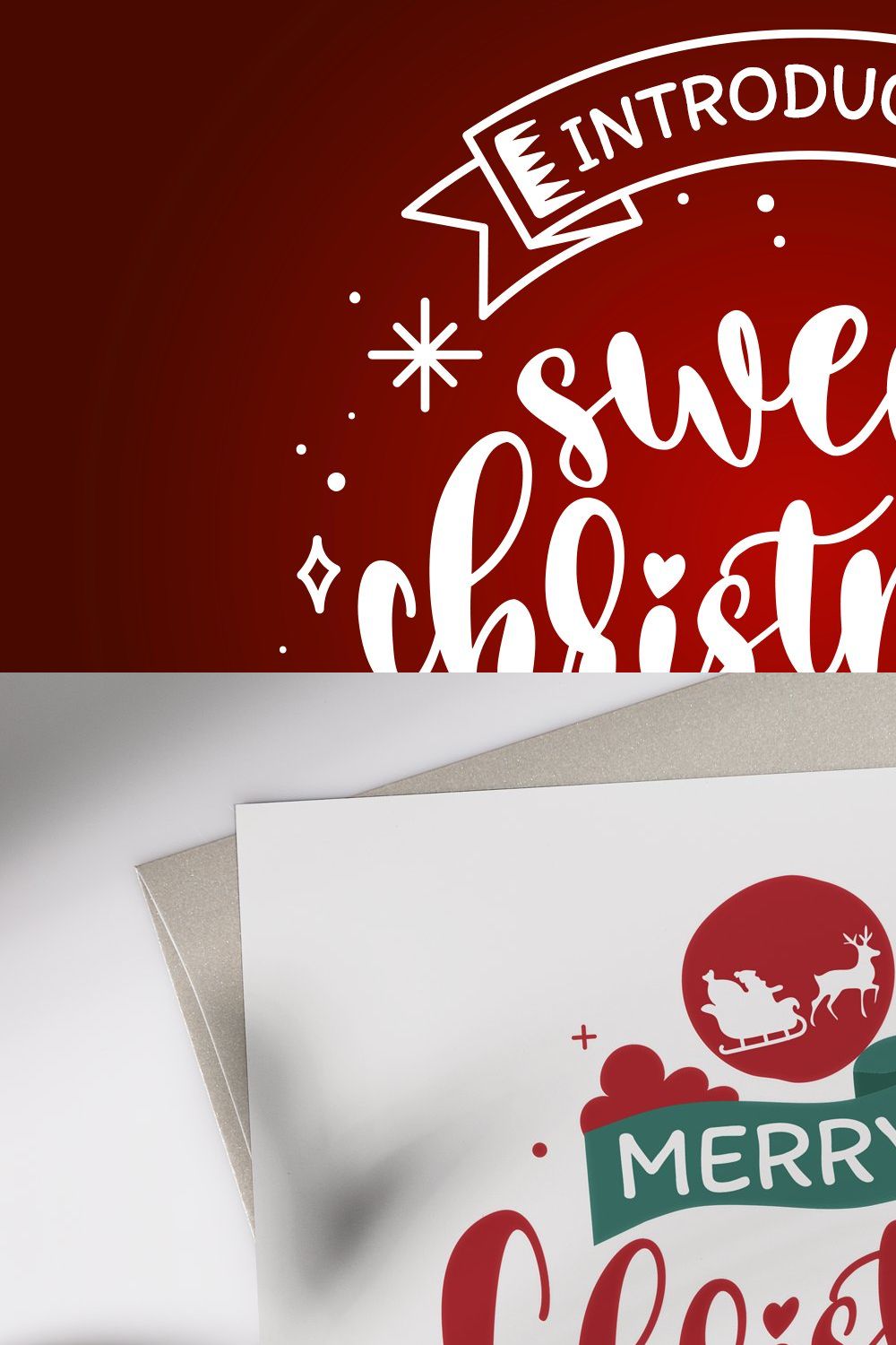 Sweet Christmas | Lovely Font pinterest preview image.