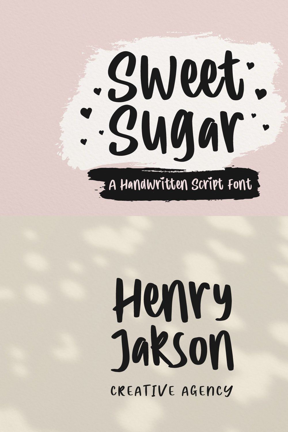 Sweet Sugar - Cute Font pinterest preview image.