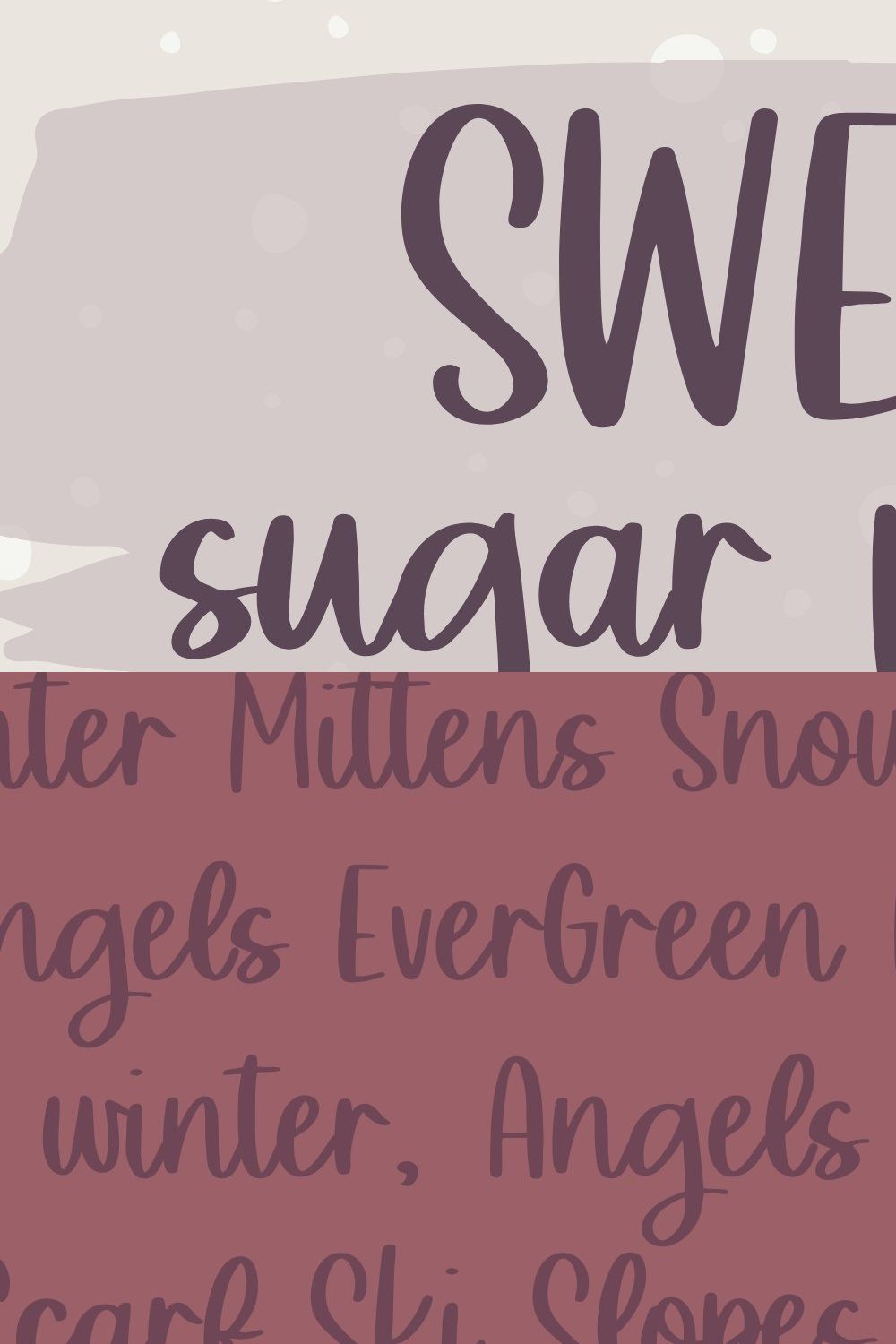 Sweet Sugar Plums - A Sweet Script pinterest preview image.