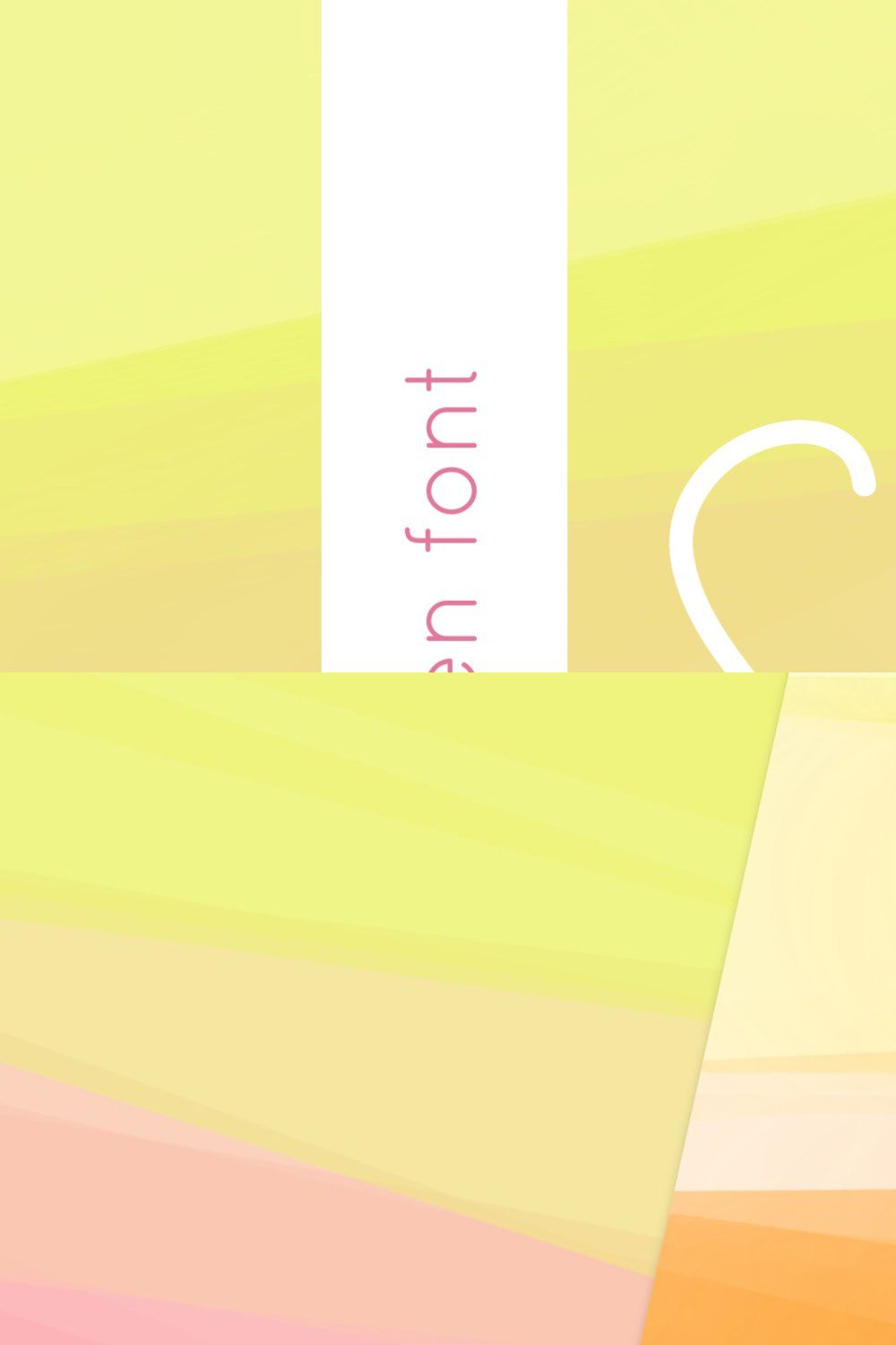 Sweet Summer Font + 15 Backgrounds pinterest preview image.