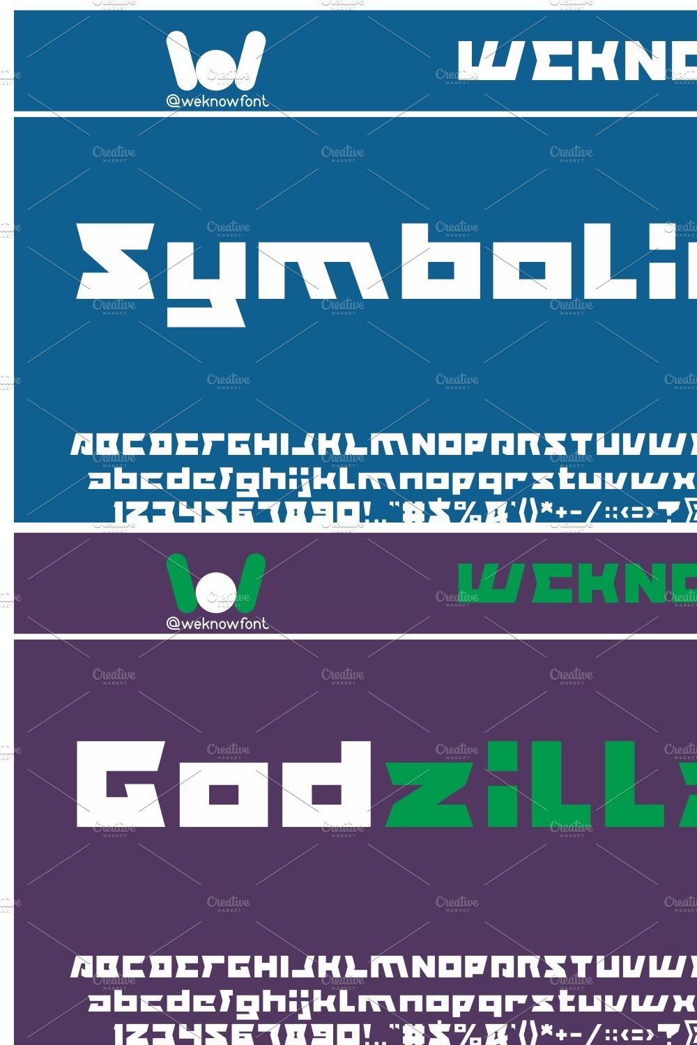 symbolic font pinterest preview image.